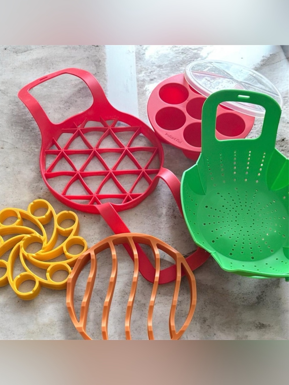 Instant Pot Official 6-Piece Silicone Accessories Set Egg Bites Steamer Trivet